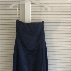 *FINAL SALE* Strapless David’s Bridal Navy dress